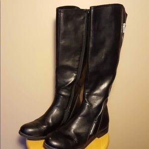 Report jadah black moto boots size 8 1/2